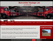 Tablet Screenshot of burcombehaulage.co.uk